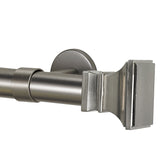 Flared Square Finial and 1" diameter Rod Set - Stainless, 48"