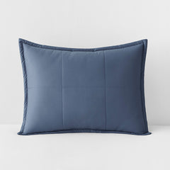 Quilted Sham - Smoke Blue, Standard
