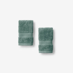 Regal Egyptian Cotton Washcloths, Set of 2 - Jade Green