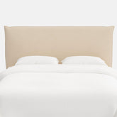 Sutton Velvet Headboard - Pearl, Twin