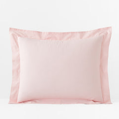 Classic Cool Organic Cotton Percale Solid Sham - Petal Pink, King