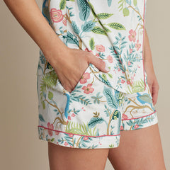 TENCEL™ Modal Jersey Knit Women's Short Set - Peacock, XS