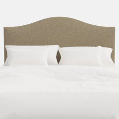 Saddle Textured Linen Headboard - Linen, Full