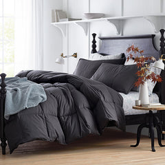 Quilted Sham - Charcoal Gray, Standard