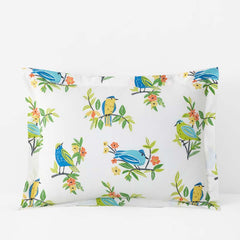 Summer Prints Classic Cool Cotton Percale Sham - Bird Days, King
