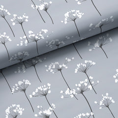 Dandelion Removable Wallpaper - Silver, Panel