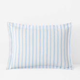 Blossoms and Stripes Classic Cool Cotton Percale Sham - Squiggle Stripe, Standard