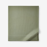 Classic Ultra-Cozy Cotton Velvet Flannel Flat Bed Sheet - Willow Green, Full
