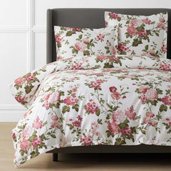 Victorian Bloom Premium Smooth Wrinkle-Free Sateen Duvet Cover - Ivory Multi, Full/Queen