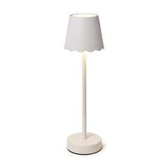 Scallop Cordless LED Table Lamp - White