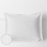 Dorset Stripe Luxe Smooth Egyptian Cotton Sateen Sham - White, King