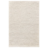 Chunky Handwoven Wool Rug - Ivory, 3' x 5'