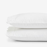 Eyelet Classic Cool Cotton Percale Solid Pillowcase Set - White, King