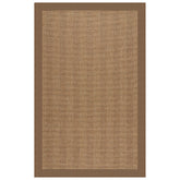Sunbrella Herringbone Bordered Indoor/Outdoor Rug - Cocoa, 8' x 10'