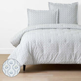 Tira Floral Classic Cool Cotton Percale Comforter - Flower Green, King/Cal. King