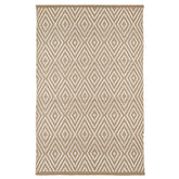 Diamond Handwoven Indoor/Outdoor Rug - Khaki, 2' 6" x 8' Runner