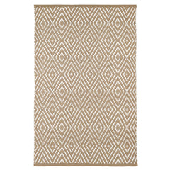 Diamond Handwoven Indoor/Outdoor Rug - Khaki, 2' x 3'