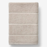 Textured Stripe Bath Towel - Alabaster
