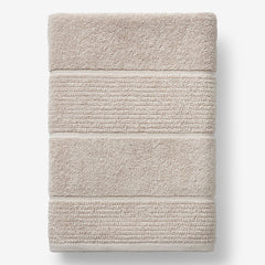 Textured Stripe Bath Towel - Alabaster