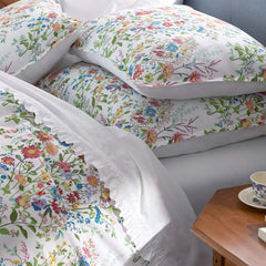 Springtime Bouquets Duvet Cover - White, Twin/Twin XL