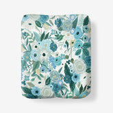 Garden Party Classic Cool Cotton Percale Fitted Bed Sheet - Teal, Queen