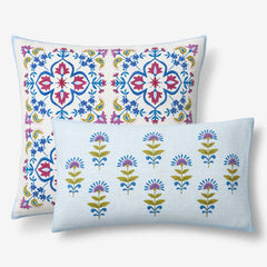 Idril Floral Decorative Square Pillow Cover - Multi