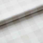 Ditsy Gingham Traditional Wallpaper - Beige, Swatch