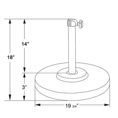 Umbrella Base - 50 lbs.