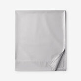Classic Smooth Wrinkle-Free Sateen Flat Bed Sheet - Gray Mist, Queen