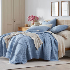 Air Layer Sham - Denim Blue, King