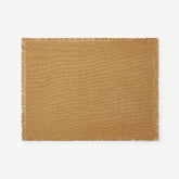 Solid Fringe Placemats, Set of 4 - Amber