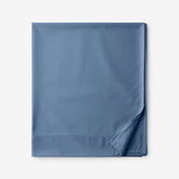Classic Smooth Rayon Made From Bamboo Sateen Flat Bed Sheet - Blue Horizon, King