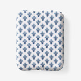Suhana Garment Washed Cotton Percale Fitted Bed Sheet - Blue, Twin