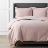 Luxe Ultra-Cozy Cotton Velvet Flannel Duvet Cover Dusty Rose, Full/Queen