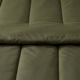 Solid Garment Washed Cotton Percale Comforter - Olive, Twin/Twin XL