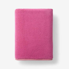 Reversible Solid Bath Towel - Magenta