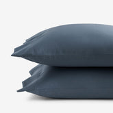 Premium Smooth Supima® Cotton Wrinkle-Free Sateen Pillowcase Set - Steel Blue, Standard