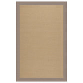 Sunbrella Narrow Stripe Bordered Indoor/Outdoor Rug - Taupe, 2' 6" x 8' Runner