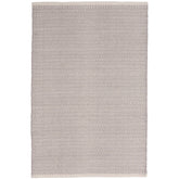 Herringbone Handwoven Cotton Rug - DoveGray, 5' x 8'
