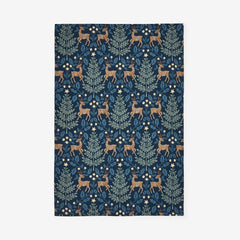 Seasonal Printed Tea Towels, Set of 2 - Reindeer