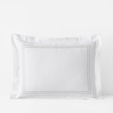 Dorset Stripe Luxe Smooth Egyptian Cotton Sateen Sham - Taupe, Standard