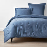 Classic Smooth Rayon Made From Bamboo Sateen Comforter - Blue Horizon, Full