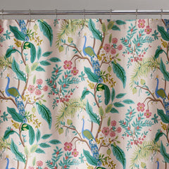 Peacock Classic Smooth Sateen Shower Curtain - Blush