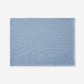 Solid Fringe Placemats, Set of 4 - Pale Blue