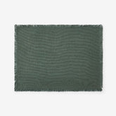 Solid Fringe Placemats, Set of 4 - Moss Green