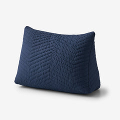 Voile Reading Wedge Pillow Cover - Navy Blue, Medium