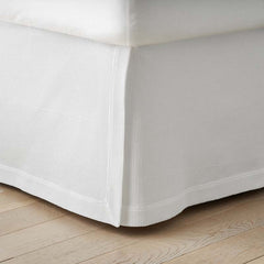 Matelassé 18 in. Bed Skirt - Textured Stripe White, King
