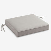 Replacement Boxed Edge Chair Cushion - Silver, 20 in. x 20 in.