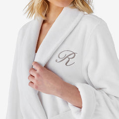 Women's Long Robe - White, XXL