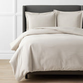 Classic Ultra-Cozy Cotton Velvet Flannel Solid Duvet Cover - Oatmeal, King/Cal. King